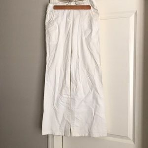White cotton pants
